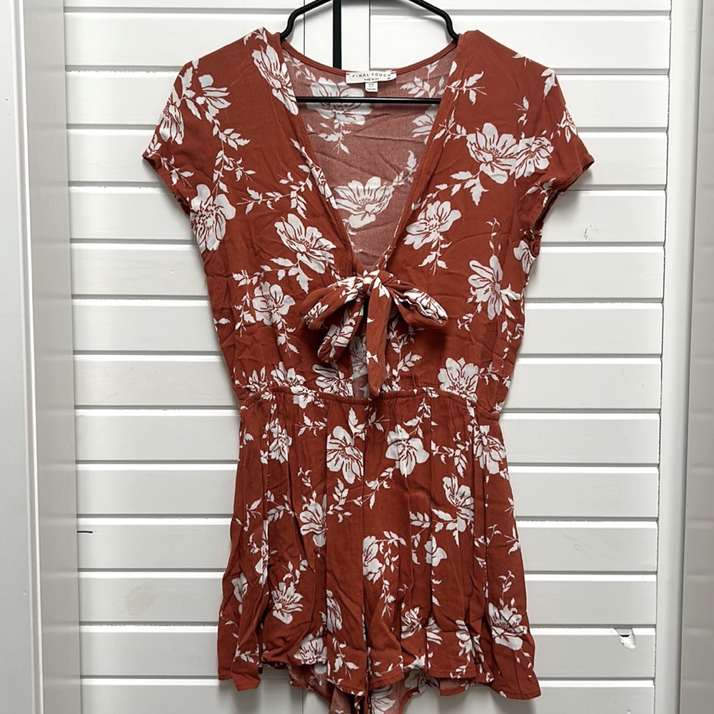 Burnt orange Romper